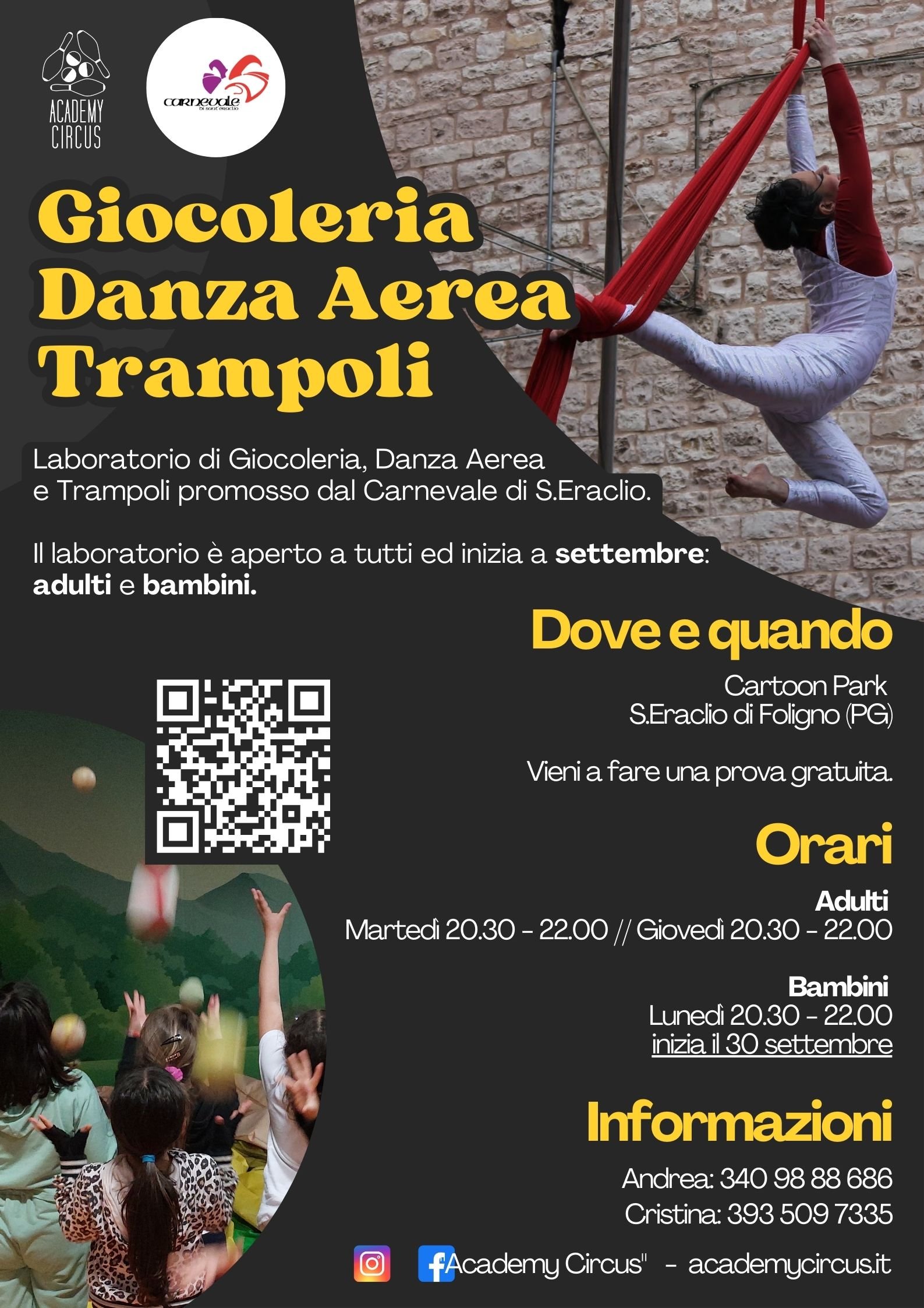 giocoleria e danza a aerea 2024 a foligno